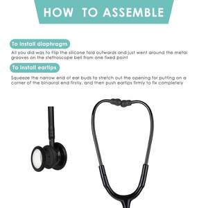 Сменные насадки для стетоскопа, диафрагмы, аксессуары, ремонтный комплект, мягкие силиконовые вкладыши-заглушки, сертифицированные CE - Product Image 3