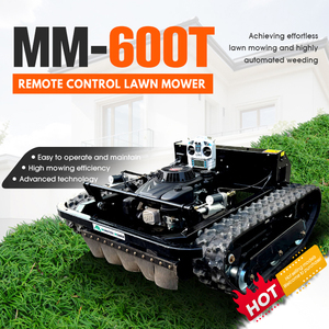 Бесплатная доставка! 100% дистанционно управляемая газонокосилка-робот на гусеничном ходу для сада, бензиновая газонокосилка-триммер для травы - Product Image 5