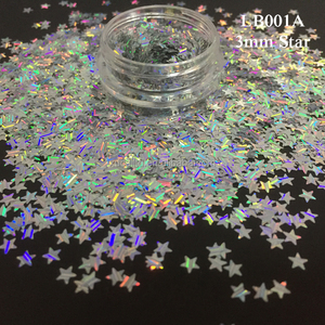 Xucai BL100 Series Fine Bio Glitter Powder Laser Silver Crafts para festivales Maquillaje Venta caliente Suministros de fiesta de plástico a granel - Product Image 6