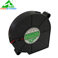 Ventilateur centrifuge silencieux 7515 DC 12V, ventilateur de refroidissement sans balais silencieux de 75 mm, 75x75x15 mm pour la ventilation des sièges de voiture, humidificateur