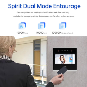 Appareil compact de reconnaissance faciale multi-langues Dispositif de présence biométrique peu encombrant pour les petits bureaux cliniques - Product Image 1