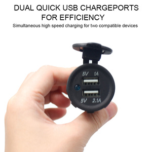 Anneau lumineux LED étanche <span class=keywords><strong>pour</strong></span> vélo Truck1, chargeur <span class=keywords><strong>de</strong></span> <span class=keywords><strong>voiture</strong></span> USB <span class=keywords><strong>pour</strong></span> téléphone portable avec double prise 3.1A - Product Image 4