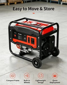 เครื่องกำเนิดไฟฟ้าเบนซินแบบพกพา Da Mao 3kw-10kw 230V สำหรับใช้ในกรณีฉุกเฉิน บ้าน โรงงาน ฟาร์ม และการตั้งแคมป์กลางแจ้ง - Product Image 4