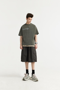 เสื้อยืดผู้ชายผ้าฝ้ายแท้ 100% คุณภาพสูง เสื้อยืดแบบเรียบ เสื้อยืดสั่งทำ เสื้อยืดเปล่าไซส์ใหญ่สำหรับผู้ชาย - Product Image 6