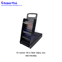 Support pour fils de Kirschner vétérinaires, 330*140*50mm, Boîte de rangement perforée pour fils K pour chirurgie animale, Boîte autoclavable, Baiortho Medical