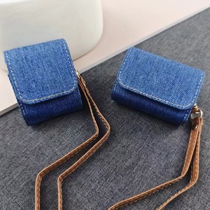 Denim AirPods Case with Fabric+PU Leather, Lanyard Anti-scratch & Anti-lost - Product Image 2