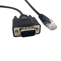 Cable serial de cobre RS232 DB9 M a USB AM 1m con cable moldeado tipo USB2.0