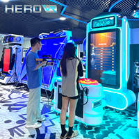 Machine passionnante de jeux de tir au pistolet 3D HEROVR High Roi Fec Center Arcade pour jeu d'équipe Parcs d'aventure intérieurs en métal Public