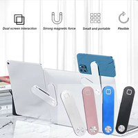 Support magnétique pliable en alliage d'aluminium pour ordinateur portable et téléphone, support latéral réglable pour écran d'ordinateur portable et téléphone portable – Ventes Flash