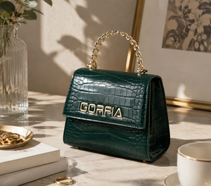 GORFIA Custom Logo <b>handbags</b> for women luxury Pu Leather Crocodile Embossed Crossbody bags Applicable to daily life - Product Image 1