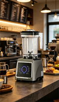 CE-gecertificeerde 1500W 24000RPM hogesnelheidsblender met 1,5L roestvrijstalen bodem, aanraakbediening, automatische reiniging, professioneel en commercieel gebruik.