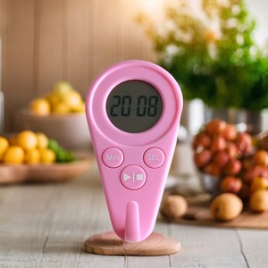 Kim loại từ tính và nhựa nấu ăn đồng hồ đếm ngược với màn hình LCD hiển thị pin-Powered báo động và âm thanh nhắc nhở - Product Image 5