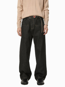 กางเกงยีนส์ผู้ชาย <span class=keywords><strong>Arcturus</strong></span> weft กางเกงยีนส์สีดำขนาดใหญ่กางเกงยีนส์ภายในทรงหลวมกางเกงคอสมิค - Product Image 1