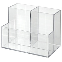 Boîte de rangement pour miroir LANZYLO modèle 72503, boîte de rangement pour rouge à lèvres, maquillage, soins de la peau, poudre, organisateur de poudres, matériau PET transparent
