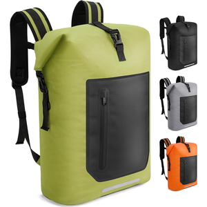 Sac à dos ultraléger imperméable en TPU 35L, sac étanche à enroulement, panneau dorsal rembourré confortable, <span class=keywords><strong>kayak</strong></span>, camping, pêche, voyage, etc. - Product Image 1