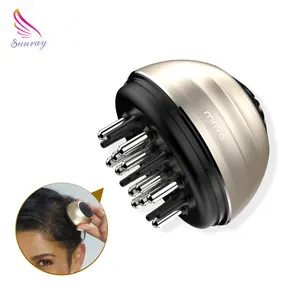 Premium hair root touch up wide teeth big filling hole 30ML hair oil applicator bottle comb scalp massage brush