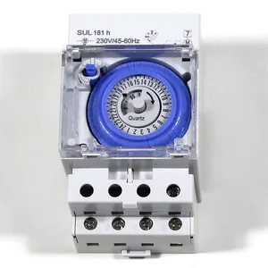 Ckmine interruptor de horário mecânico, venda quente sul181h trilho din 50-60hz 230-240vac 110vac consumo máximo de 2.5va 24 horas