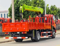 Guindaste Móvel Hidráulico Montado em Caminhão Shacman 4x2 de 8 Toneladas com Lança Telescópica de 5 Seções para Projetos de Elevação na Construção