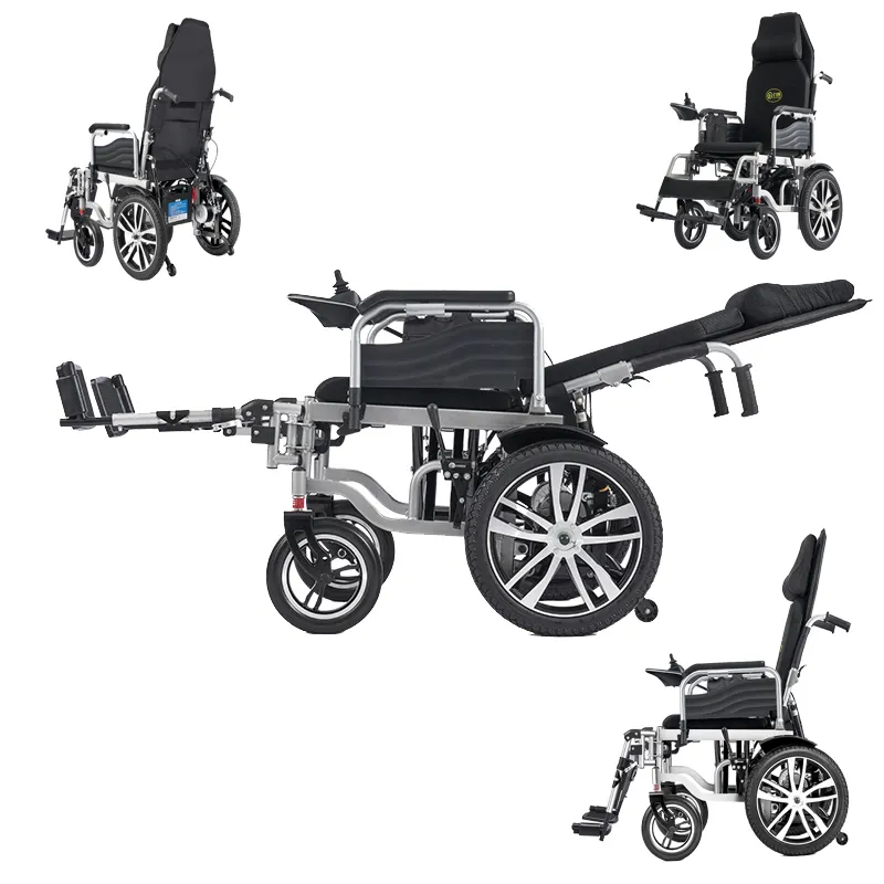 Sedia a rotelle elettrica sedia a rotelle Scooter elettrico sedile morbido sedie a rotelle elettriche per disabili