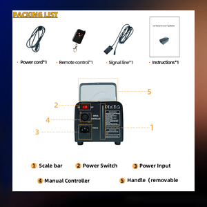 Máquina de Fumaça Mini Controle Remoto SP 500W Sem Fio para Palco Casamentos Bares Festivais Shows - Product Image 3
