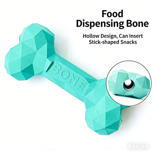 BPA İçermeyen Doğal Kauçuktan Doldurulabilir Köpek Çiğneme Oyuncağı Dayanıklı Agresif Çiğneyici Oyuncak Fıstık Ezmesi Ödüllü Oyuncak Küçük Orta Büyük Köpekler İçin - Product Image 3