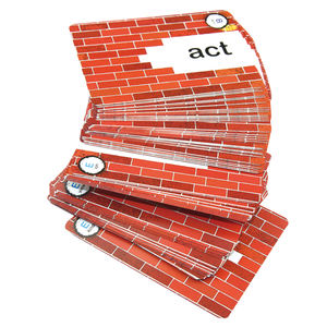 การ์ดแฟลชตัวอักษรอ่านและสัมผัสตัวอักษรกำหนดเองได้สำหรับครอบครัวสร้างหนังสือแฟลชการ์ดภาษาอังกฤษเพื่อการศึกษา63*88 - Product Image 6