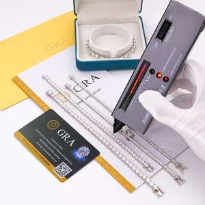 Offres Limitées : Bracelet Tennis Classique Unisexe en Argent 925 Poli avec Moissanite Taille Brillant Rond – Bijou Tendance - Product Image 6