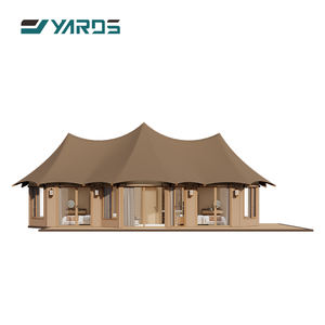 Heat-resistant Eco Luxury Glamping Safari <strong>Tents</strong> Family Prefab Steel Houses Hotel Lodge <strong>Tent</strong> for Resort Rain Forest - Product Image 1