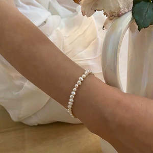 Juego de Joyería Fina WENCHI con Perlas Barrocas Naturales de 4-5mm y Hebilla de Plata S925 - Product Image 4