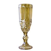 Ensemble de verres à vin en cristal soufflé à la main de haute qualité, avec logo personnalisé pour la décoration de table des restaurants et des hôtels