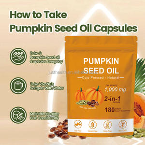 순수 천연 보충제 호박씨 오일 캡슐 2 in 1 호박씨 오일 소프트젤 (쏘팔메토 함유) 모발 성장, 피부 관리용 - Product Image 5