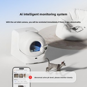 Litière pour chat biodégradable de haute qualité, écologique et jetable dans les <span class=keywords><strong>toilettes</strong></span>, avec test de pH pour l'urine, contrôle visuel de la toilette et des odeurs, 2,4 kg, beige - Product Image 1