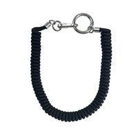 Chaîne de téléphone/porte-clés spirale élastique et rétractable, cordon anti-perte avec boucle métallique, personnalisable.