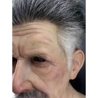 Masques en silicone respirants pour homme, masque facial en caoutchouc de haute qualité, déguisement artificiel pour fête d'Halloween