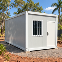 Maison conteneur pliable, hébergement préfabriqué portable pour les travailleurs en zone isolée, assemblage rapide