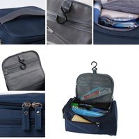 Trousse de Maquillage de Voyage, Sac Cosmétique Organisateur, Pochette Résistante à l'Eau, Rangement Suspendu pour Salle de Bain/Douche, OEM