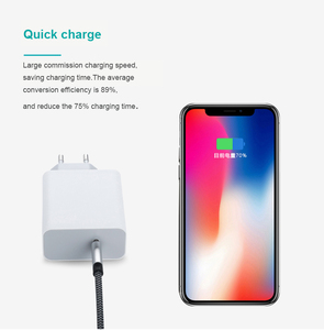 High Efficiency 60W PD <b>USB</b> <b>C</b> Charger EU Standard <b>Wall</b> Power Adapter for Smartphone Laptop - Product Image 3
