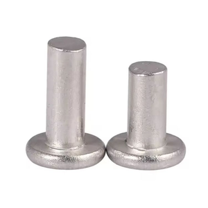 Rivets à tête ronde en cuivre massif anti-chute, faible MOQ, norme ISO, longueur 100 mm, pour cuir - Product Image 1
