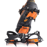 Équipement d'escalade et de randonnée en plein air portable universel anti-dérapant durable 10 goujons crampons à glace en acier