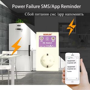 <span class=keywords><strong>Prise</strong></span> intelligente 4G LTE 16A avec <span class=keywords><strong>prise</strong></span> EU, télécommande GSM/SMS et capteur de température, relais intelligent pour appareils électroménagers, interrupteur 3000W - Product Image 3