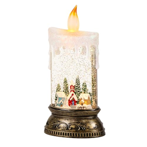 Lumières de Noël étanches à piles, décorations d'arbre LED, lampe à vent, lanterne à eau, lanterne à bougie pour les fêtes - Product Image 1