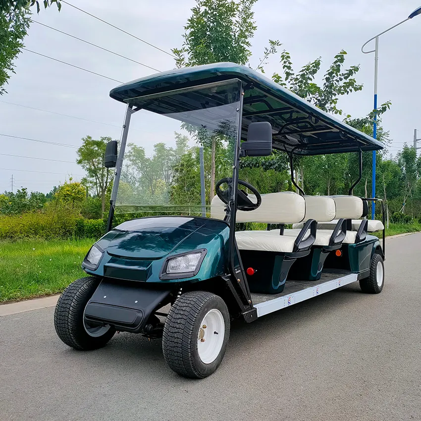 Voiturettes de golf électriques de bus de tourisme de voiture de club de golf de haute qualité électriques 2 à 4 à 6 à 8 sièges