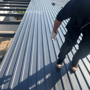 Thiết kế hiện đại kim loại Polyurethane cách điện lợp Panel chống cháy nhôm tấm bánh sandwich với các tính năng stormproof - Product Image 2