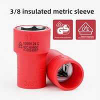 Clé à douille hexagonale isolée en chrome Exploit de qualité industrielle 1/4 pour outils de quincaillerie, réparation de véhicules électriques, têtes de clé 1000V