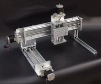 Plateforme de mouvement électrique à vis à billes à guidage portique 3 axes XYZ de haute précision 0,01 mm, module de table transversale CNC en acier
