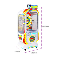 Kising Nouveau modèle de grande roue à pièces, distributeur de prix, équipement de jeu d'amusement commercial, machine à cadeaux personnalisée