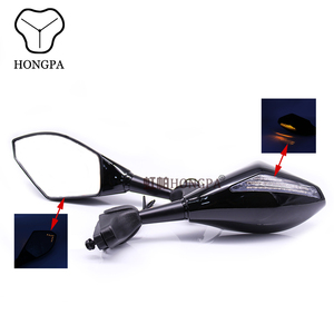 Espejos de motocicleta vintage luces Led amarillas para Suzuki Gsxr <span class=keywords><strong>KAWASAKI</strong></span> <span class=keywords><strong>NINJA</strong></span> 6R 9R 650R <span class=keywords><strong>250R</strong></span> 636 - Product Image 2