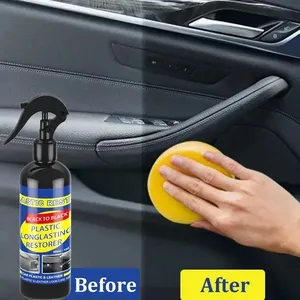 Agent de revêtement pour restaurateur de plastique pour voiture <span class=keywords><strong>Auto</strong></span> Plastic Rubber Exterior Repair Clean Refresh Restoration Agent Black Shine Seal Brighten - Product Image 2