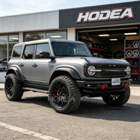 Rines Forjados Bicolor Negro y Rojo 6x139.7 Ligeros de 6 Birlos para Ford F-150, Chevy Silverado/RAM 1500, Tacoma