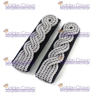 Custom German Allgemeine SS Senior Shoulder <b>Board</b> | Embroidered <b>Beads</b> Silver Classical Uniform Shoulder <b>Boards</b> - Product Image 5